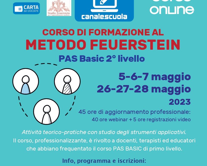Corso PAS Basic 2° livello, maggio 2023
