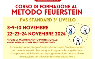 Corso PAS Standard 3° livello, novembre 2024