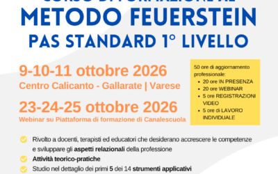 Corso PAS standard 1° livello, ottobre 2026